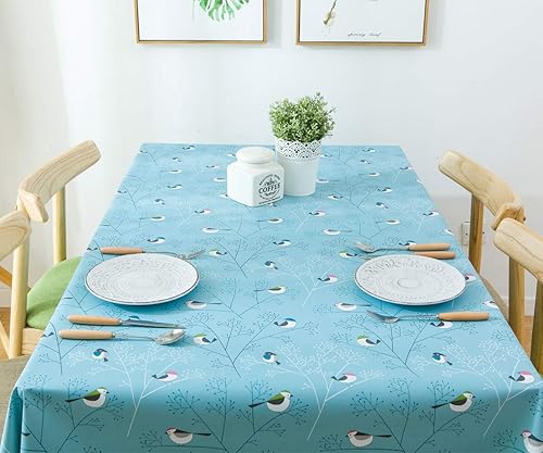 Miniatura 6 de JZY - Mantel de vinil resistente para mesa de cocina o comedor - Mantel de PVC lavable para mesa rectangular