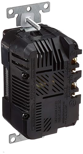 Miniatura 7 de Leviton - Receptáculo doble resistente a golpes, con cargadores USB Negro