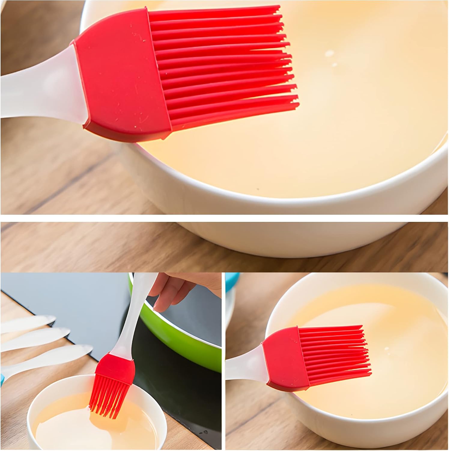 Turkey Baster Food Grade Quality Bulb comes with 1 bigger size Basting Brush and 1 Cleaning Brush, for Cooking Basting with Detachable Round Bulb -Butter Drippings, Glazes, Roasting Juices for Poultry