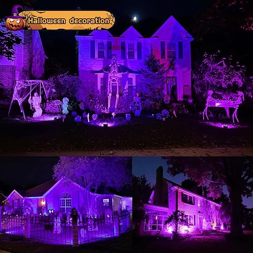 Miniatura 5 de MELPO Luz negra de 30 W LED de luz negra para exteriores para fiesta brillante, decoración de Halloween, pintura corporal, póster fluorescente,