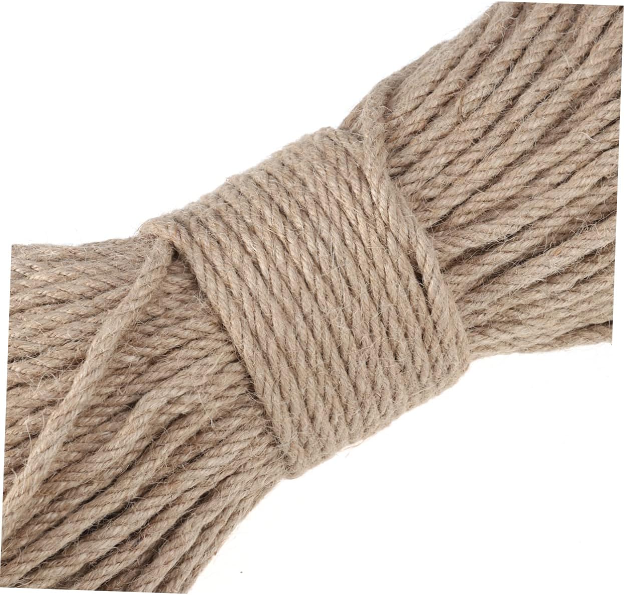 OSALADI 100m Twisted Jute Cord String Natural Twine for Arts Decorations Gardening DIY Projects