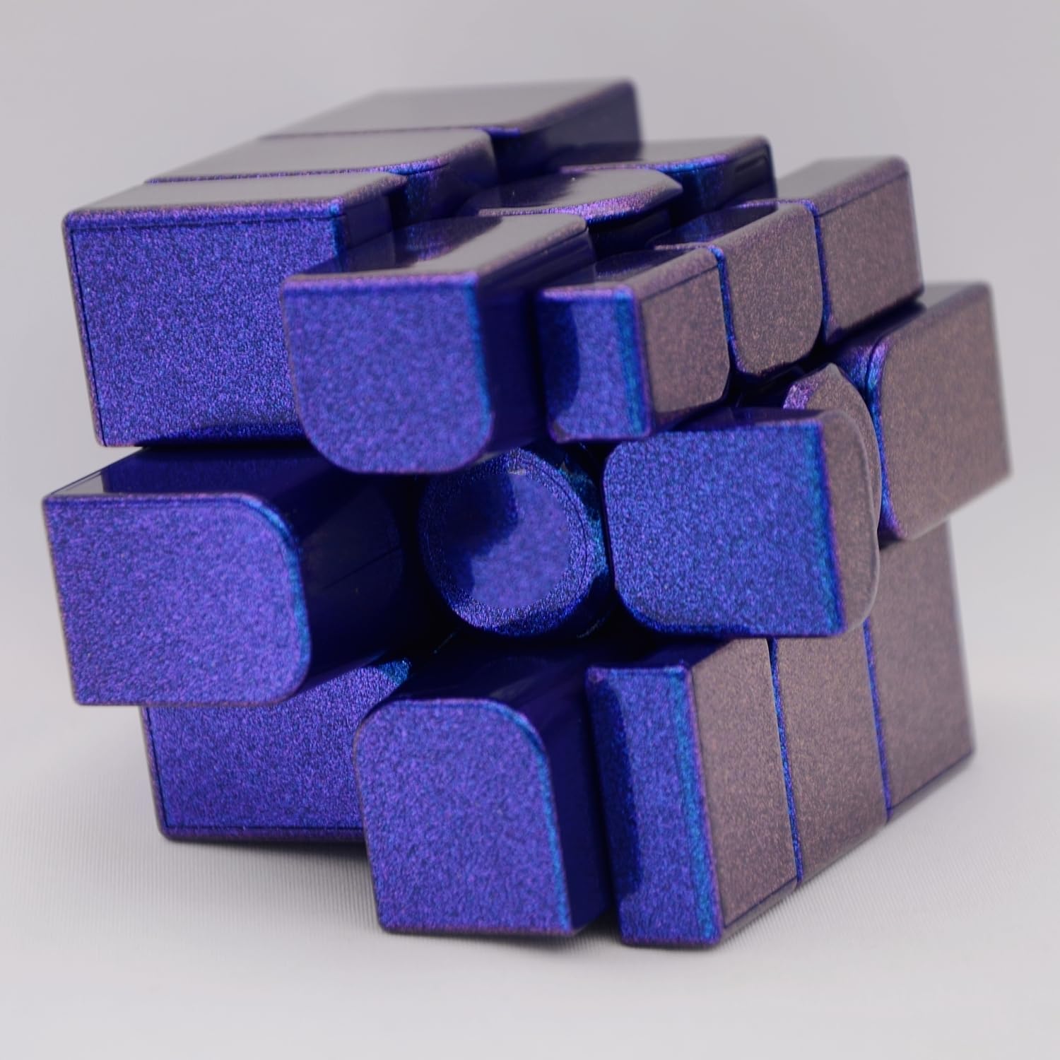 Bukefuno GAN Mirror M UV 3x3 Speed Cube Gan 3x3 x 3 2022 Espejo Cubo Magnético GAN Mirror UV Puzzle Lila FarbCube (versión UV)