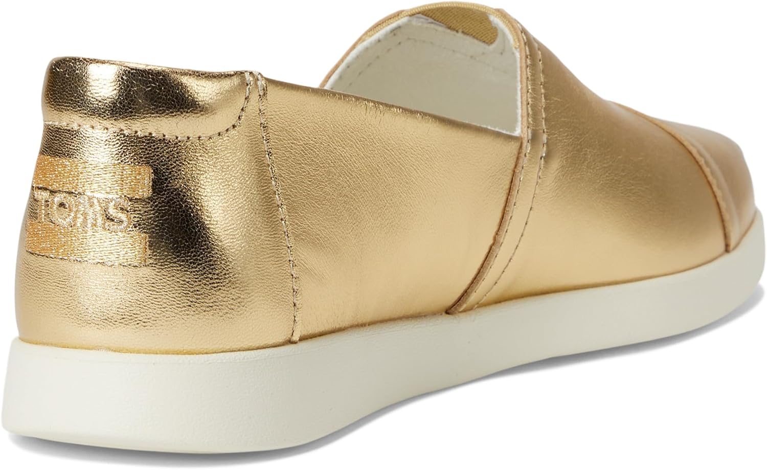 Toms Womens Alpargata Plus Gold Metallic 8 Medium - Image 6
