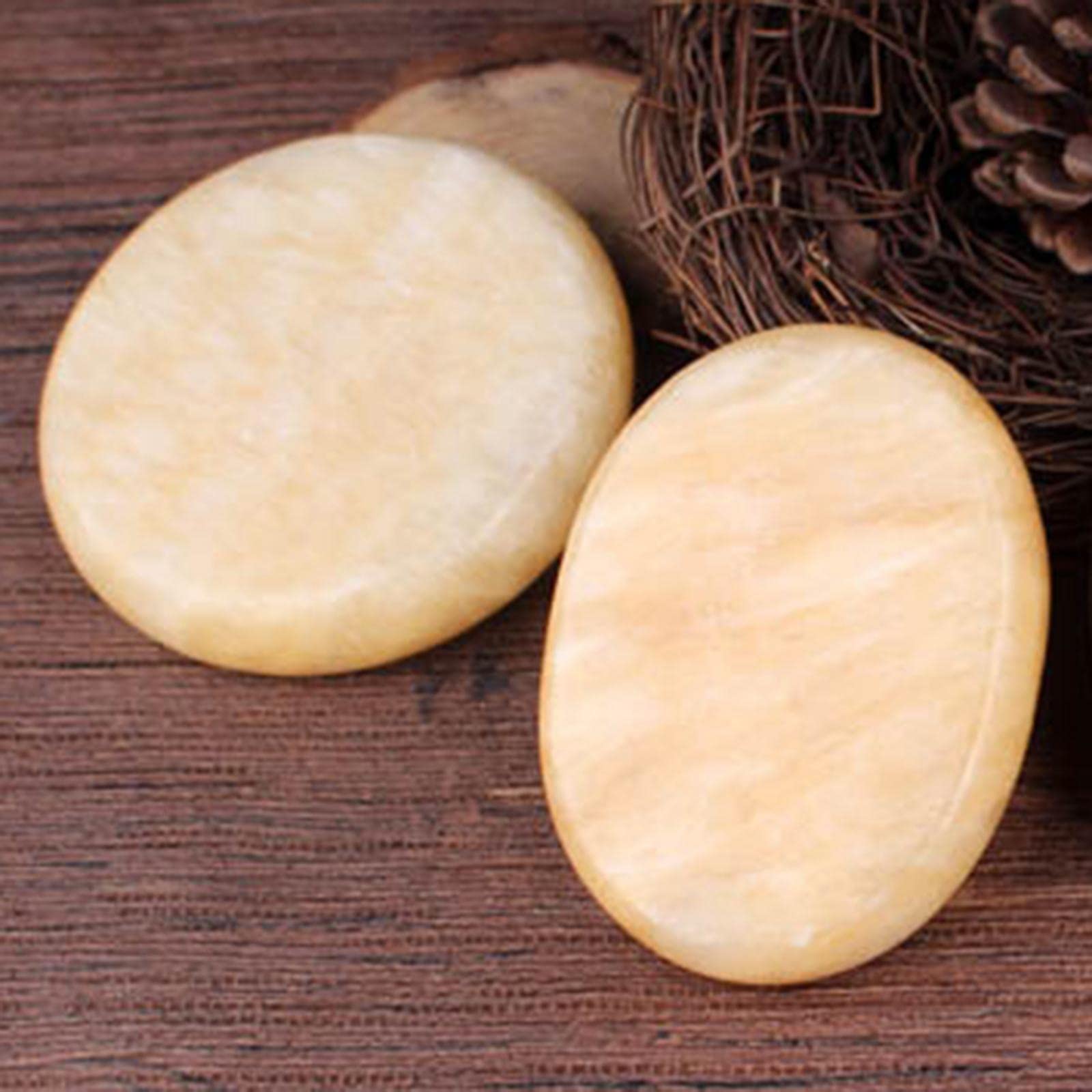 5 Piezas Piedras Calientes para Masaje Piedras Jade Calentadas para Terapia Piedras de Masaje Relajación Alivia Tensión Retención de Duradera Ma, 6 piezas