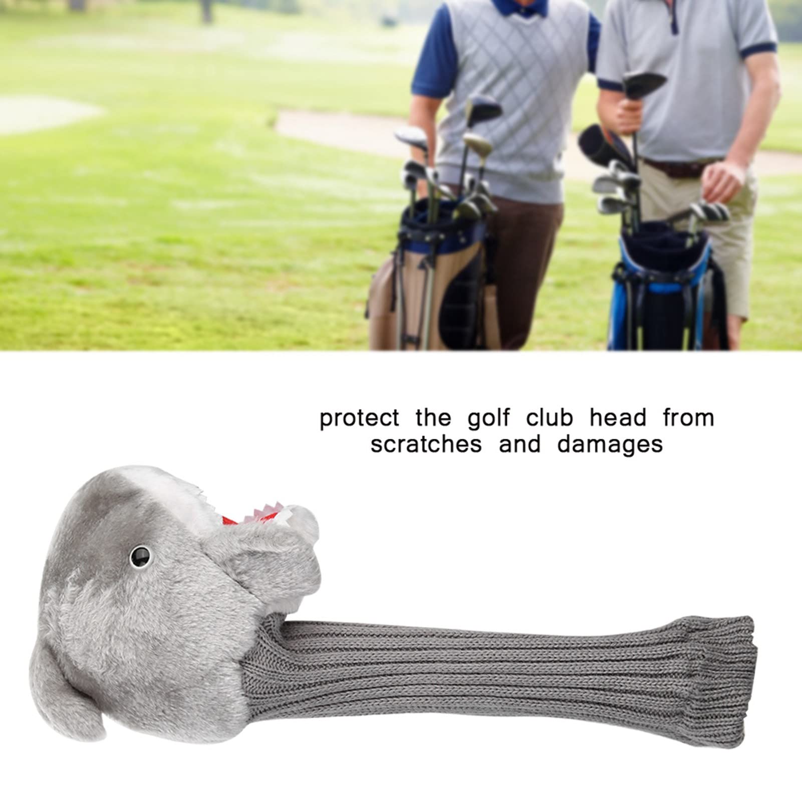 Shark Head Animal Wood Cover 3 y 5 Driver Headcover