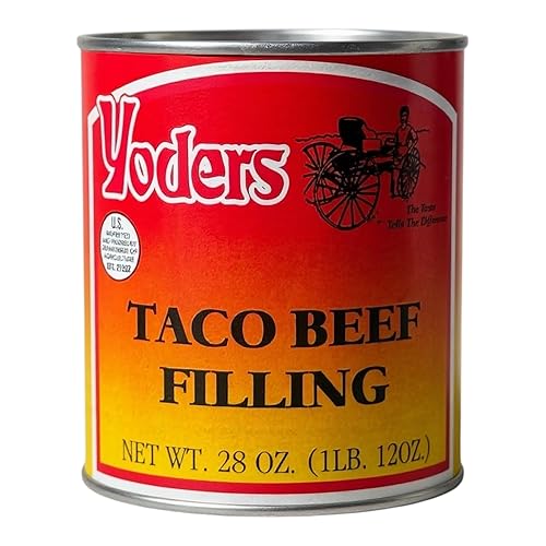 Yoder’s Canned Beef Taco Filling – Shelf Stable Meat Canned