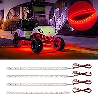 Vista 12 de Tiras de luz led verdes, tira de luz interior de 24 pulgadas 12V IP68 impermeable y cortable para coche, motocicleta, barco, carrito de golf