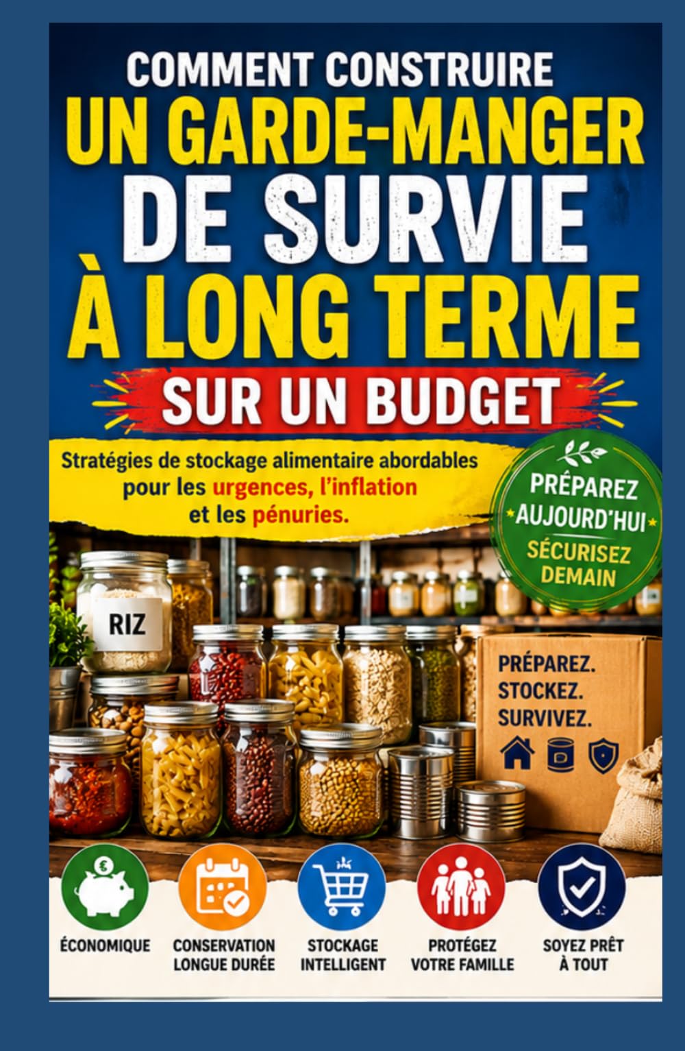 Comment construire un Survie à long terme Garde-manger à petit budget: Stratégies de stockage alimentaire abordables pour les urgences, l'inflation, et Penuries d'approvisionnement