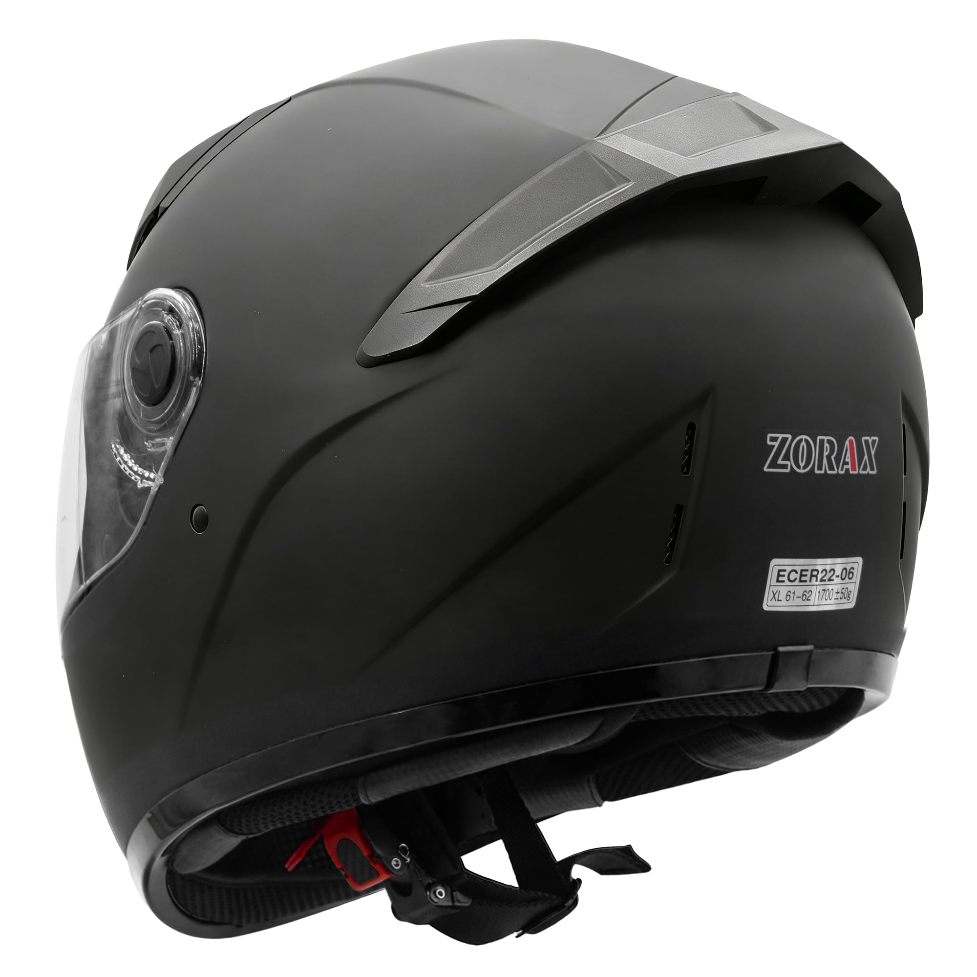 ZORAX ZOR-817 Matt Black XXL (63-64cm) Full Face Motorcycle Helmet Road Legal ECE 2206 — view 6