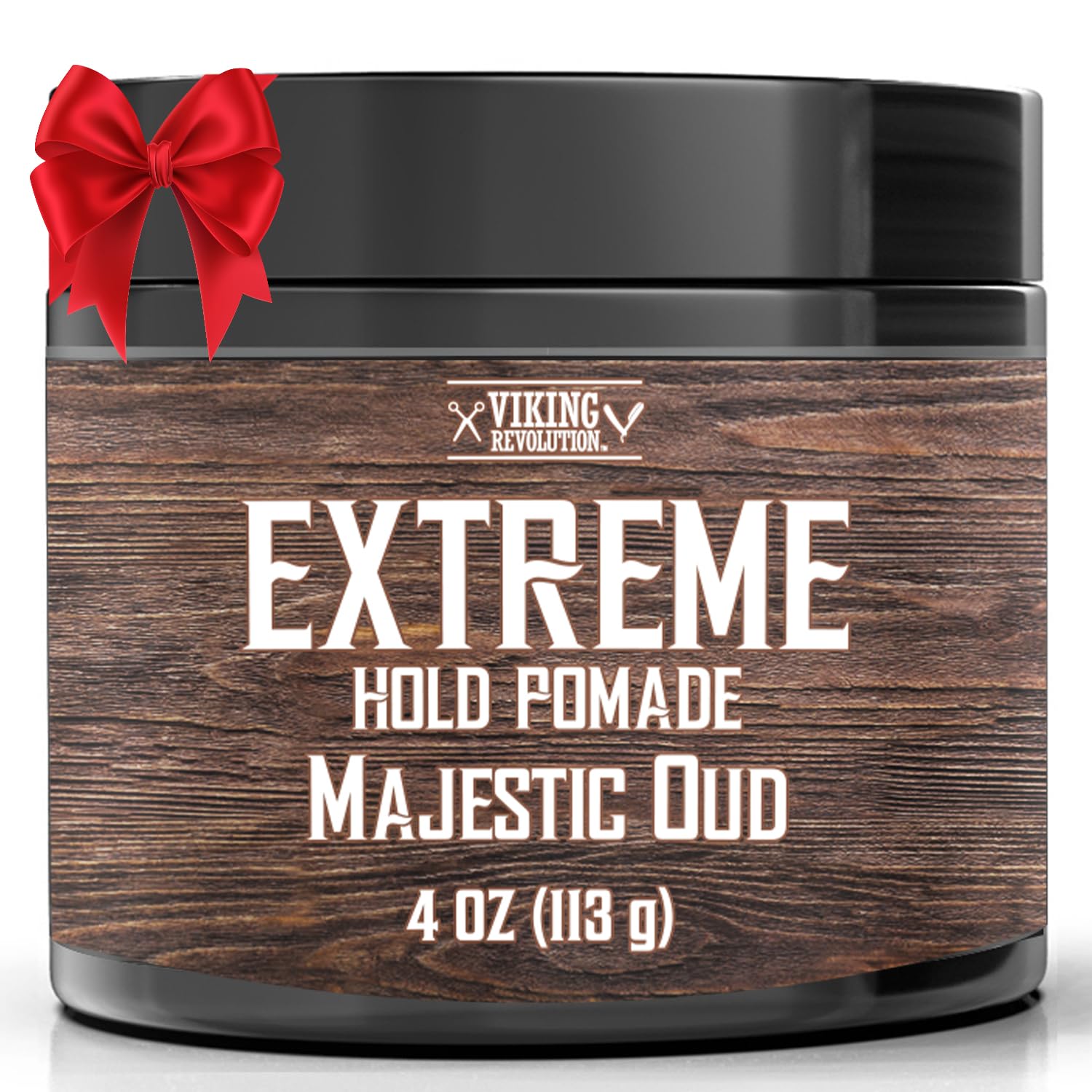 Majestic Oud Hair Pomade for Men - Extreme Hold Hair Gel for Men - Water Based - Mens Pomade Extra Firm - High Shine Mens Hair Cream (4oz)