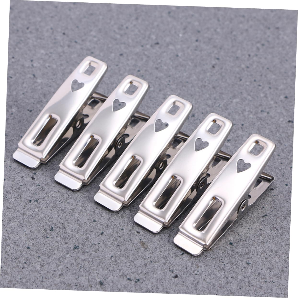60PCS Windproof Stainless Steel Clothespins Multi-Purpose Laundry Clips for Hanging Clothes Towels and Quilts Sturdy Utility Clips for Home and Travel