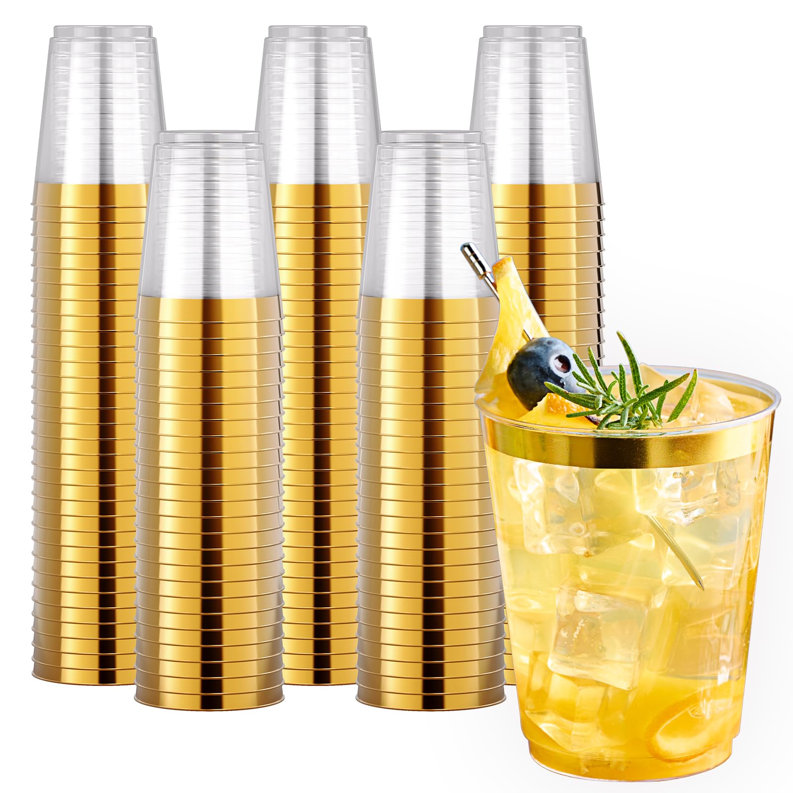 JOLLY CHEF 100 Pack 16 oz Disposable Clear Plastic Cups, Drinking Cups — Amazon image 12