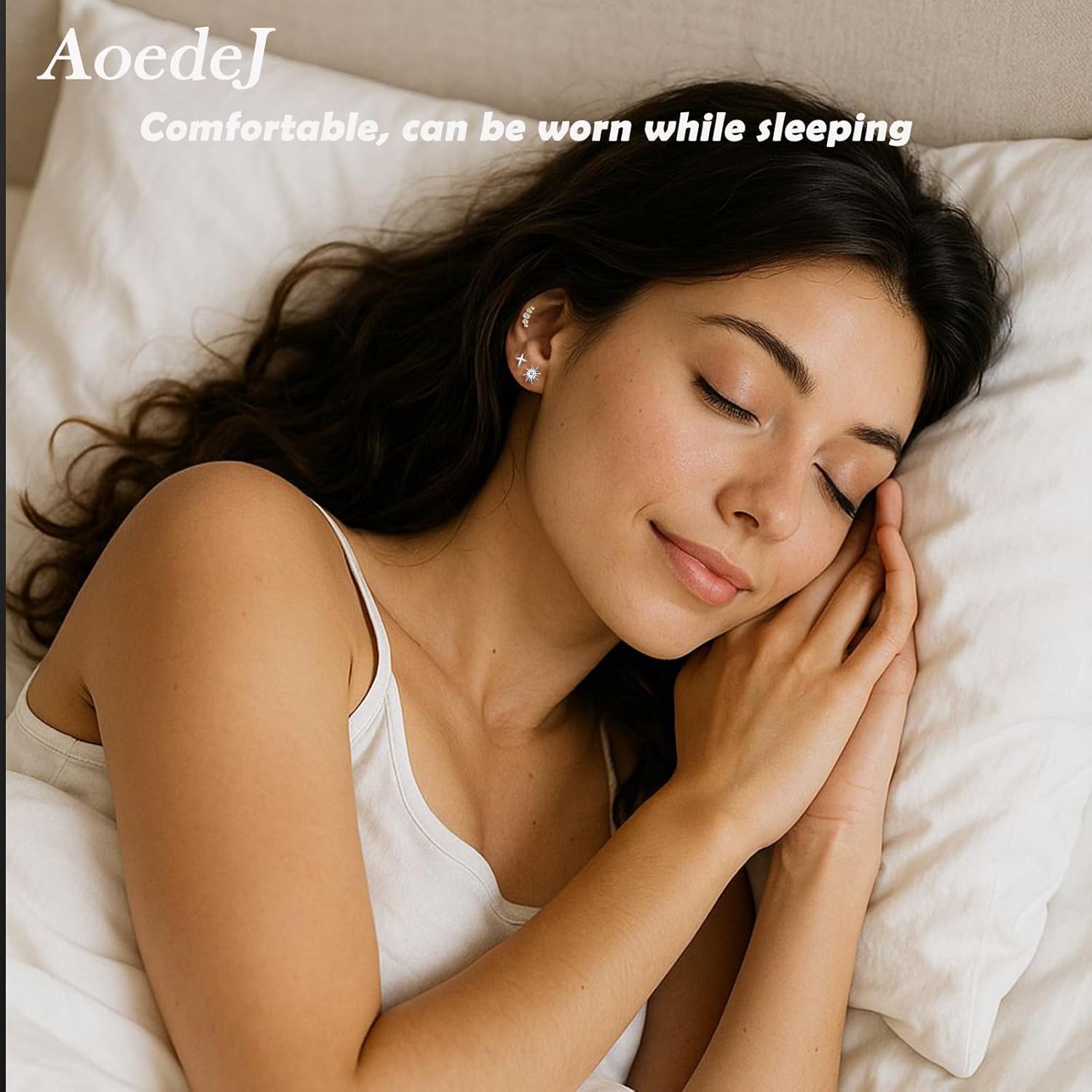 AOEDEJ G23 Titanium Flat Back Studs 16G Cartilage Earrings for Women Hypoallergenic Internally Threaded Labret Helix Tragus Conch Piercing Jewelry - Image 5