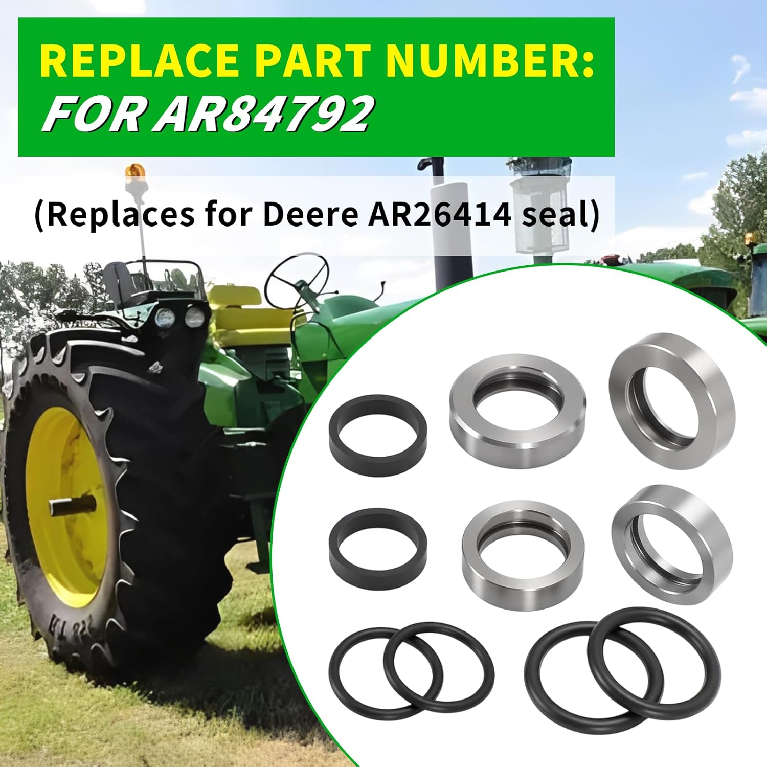 AUTOVIC Load Control Shaft Seal Kit for John Deere 4010 4020 4000 5010 5020 Load Shaft Seal Master Kit Replaces for AR87492