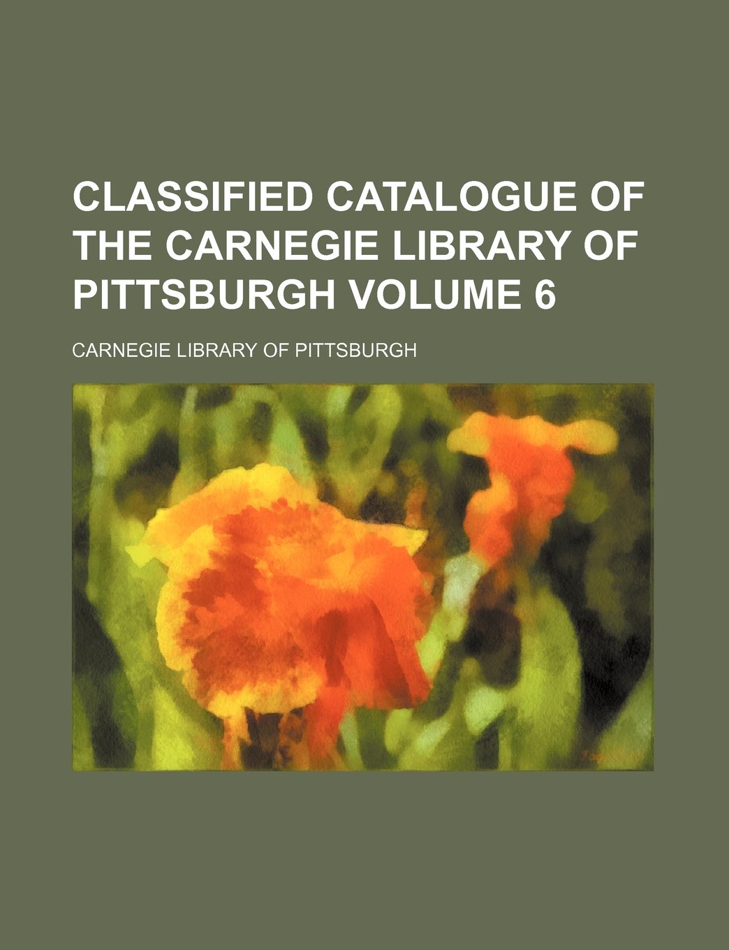 Classified Catalogue of the Carnegie Library of Pittsburgh Volume 6