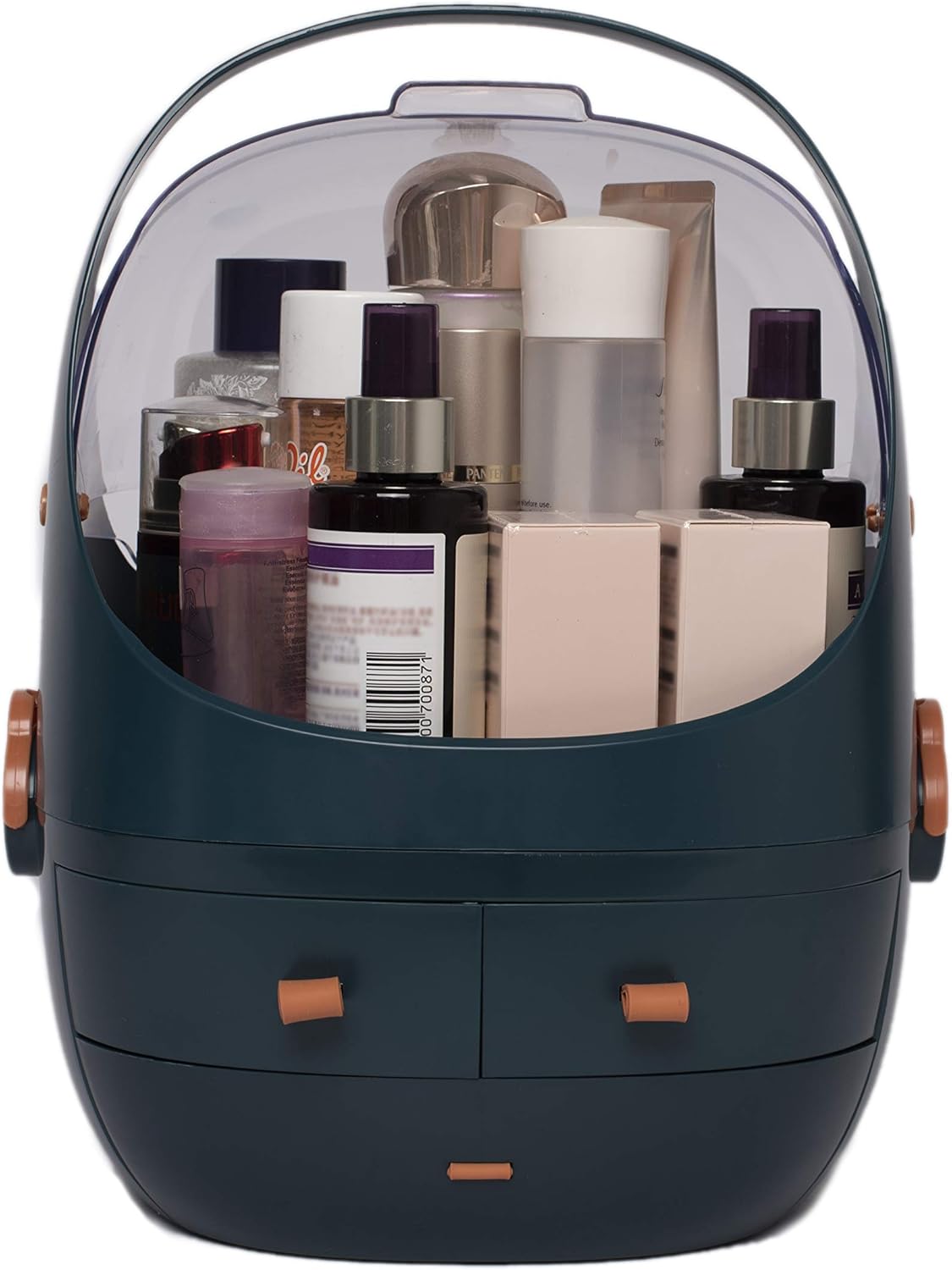 Cosmetic Storage Box, Covered Makeup Organizers and Storage, Waterproof Dustproof Cosmetic Green Holder, Tantanne : Beauty & Personal Care