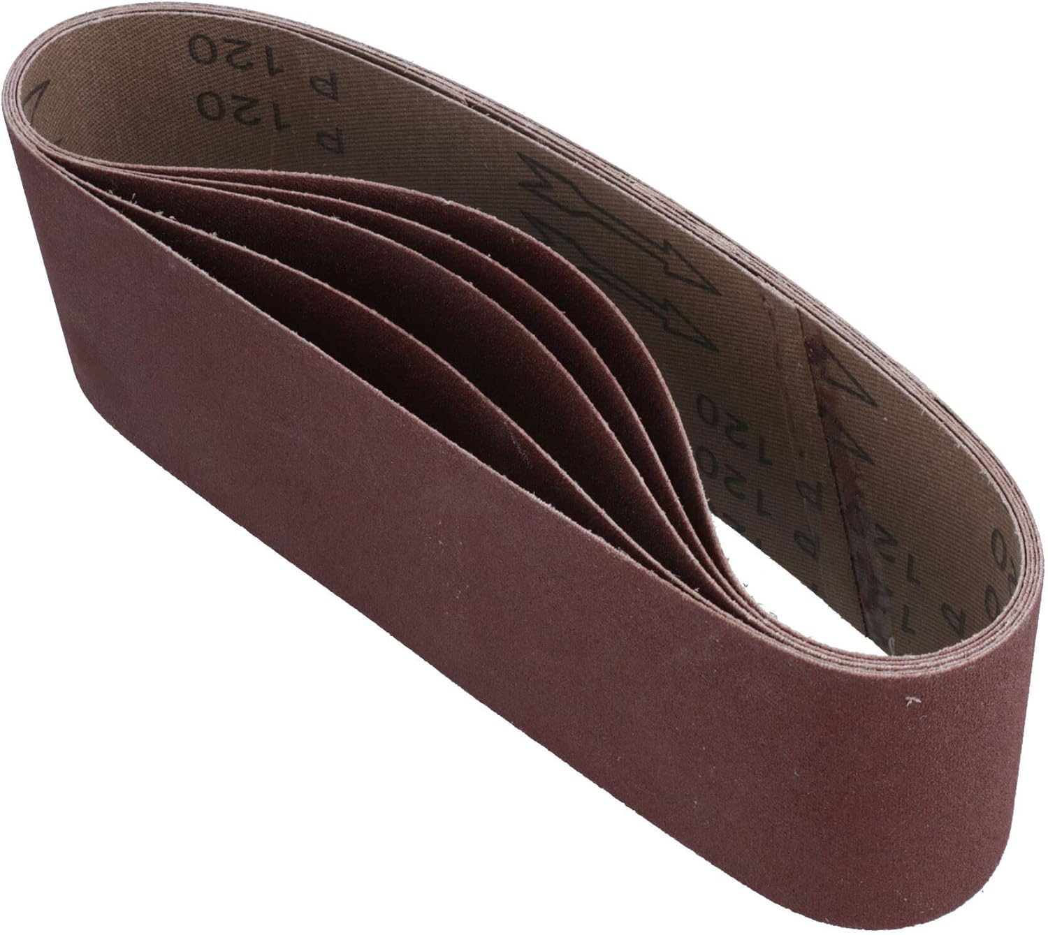 75mm x 533mm 120 Grit Fine Abrasive Sanding Belt Sander Discs Sheets 10 Pack