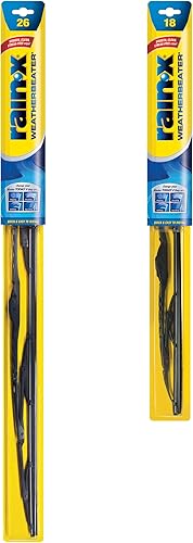 Rain-X 820145 WeatherBeater - Limpiaparabrisas convencional de calidad de fabricante original del equipo para todas las estaciones, 26 y 18