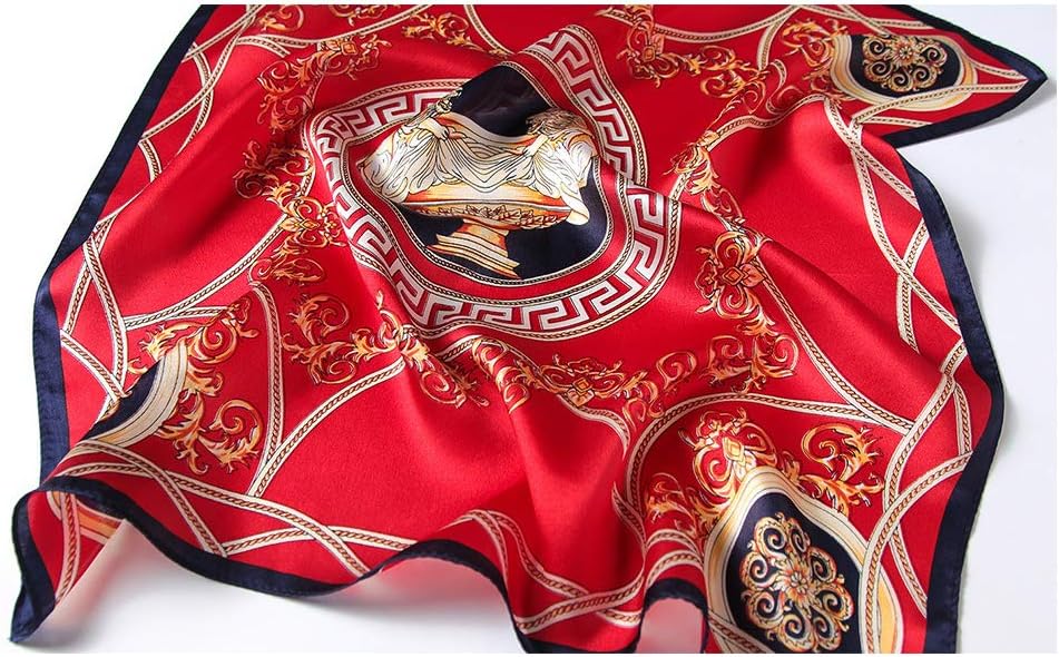 MEISEE 100% Mulberry Silk Scarfs Small Square Scarf 21" x 21" Neck Scarf Breathable Lightweight for Women Gift Packed - Image 4