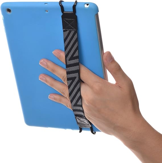 TFY Security Hand Strap Holder for Tablets Black