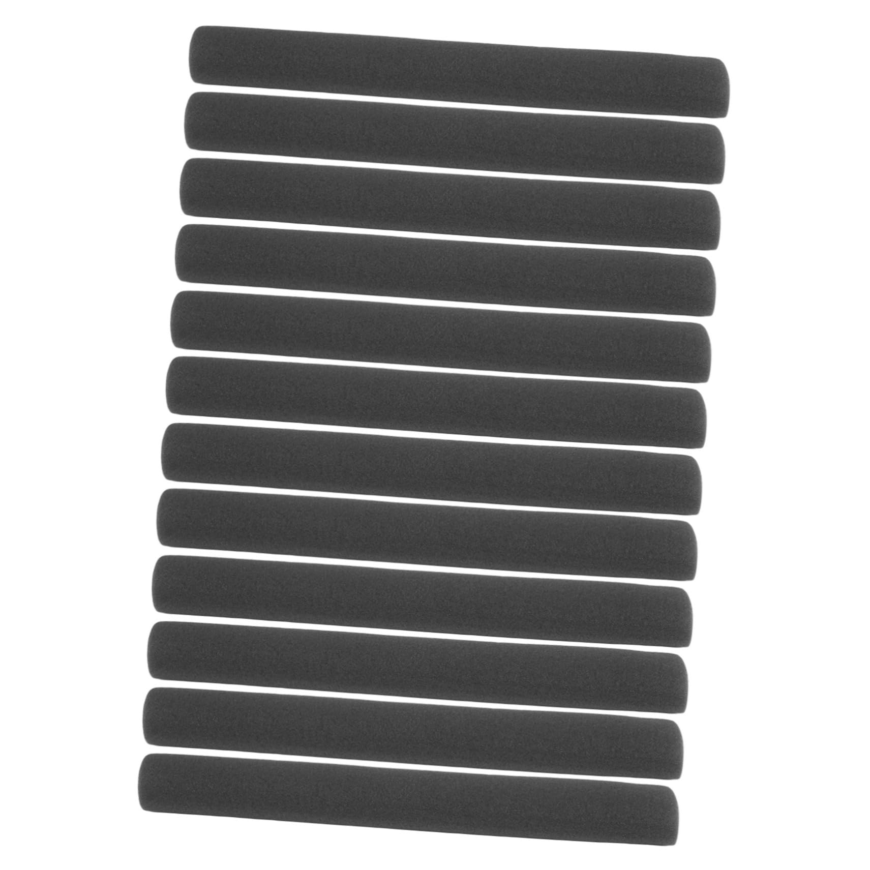 POPETPOP Trampoline Accessories 12pcs Foam Pole Covers Mini Trampoline Protection Net Black Weatherproof Anti-Collision