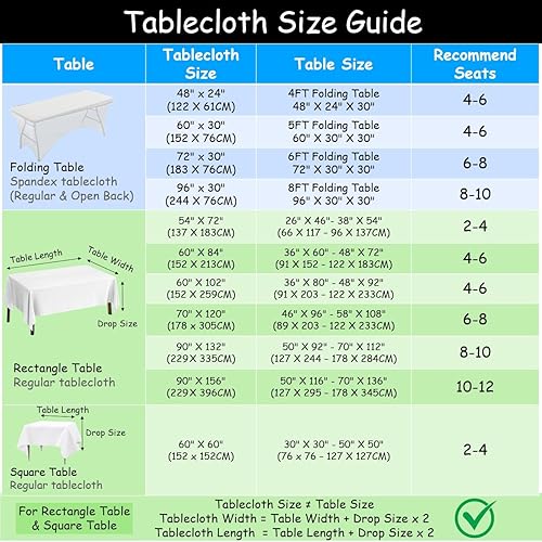 Miniatura 7 de Urby Mantel color burdeos para mesas rectangulares de 4 a 6 pies con capacidad para 4 a 6 personas, bueno para mesa de comedor. Fiestas de bufé.