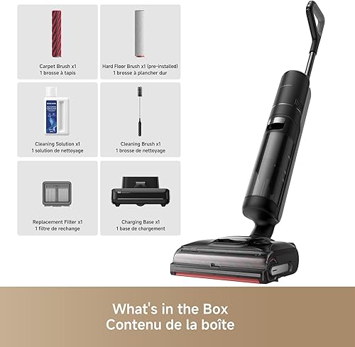 Miniatura 9 de DREAME H15 Pro CarpetFlex - Aspiradora inalámbrica con cepillos dobles para suelos duros y alfombras, corte de cabello sin enredos, succión de 23