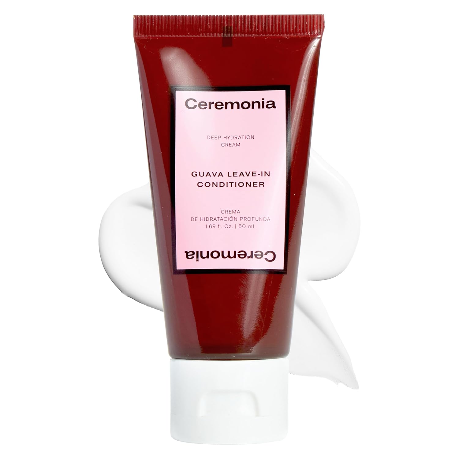 Ceremonia Guava Leave-In Conditioner Deep Hydration Repair Cream with Tamarind and Avocado, 1.69 Fl. Oz. | 50 Ml.