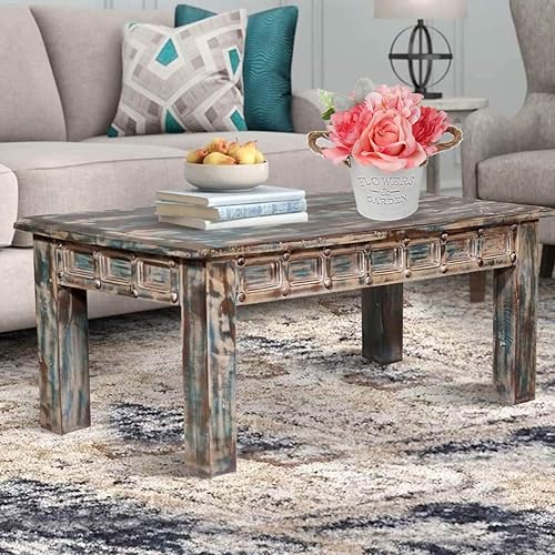 Miniatura 6 de Flores falsas, flores artificiales de hortensias en maceta rústica de metal galvanizado, arreglo floral de rosas shabby chic, ramo de flores