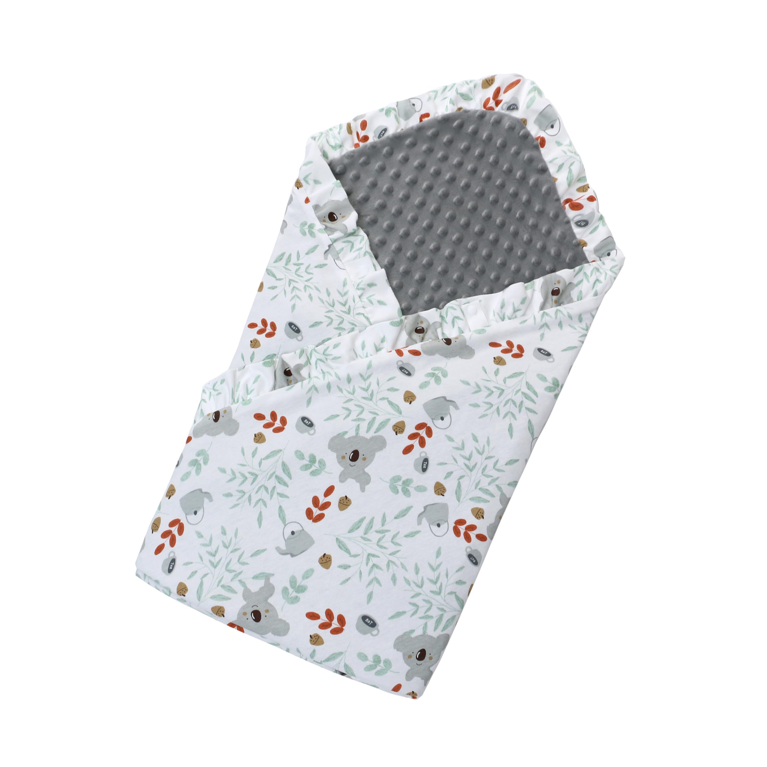 Miracle Baby Baby Wrap Blanket for Pram Buggy Pushchair Car Seat and Stroller,Cotton Blanket Swaddle Suitable for All-Season, 90x90cm,Doubl sided