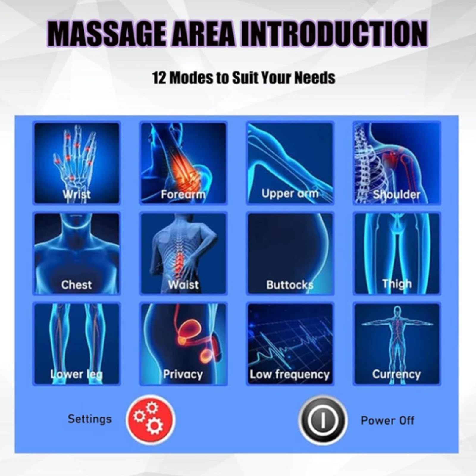 Macchina Per Terapia Ad Onde D'urto, ED Fisioterapia Pneumatica Ad Onde D'urto Massaggiatore Muscolare Profondo Per Alleviare Il Dolore Muscolare Con 5 Teste Di Massaggio Per Disfunzione Erettile