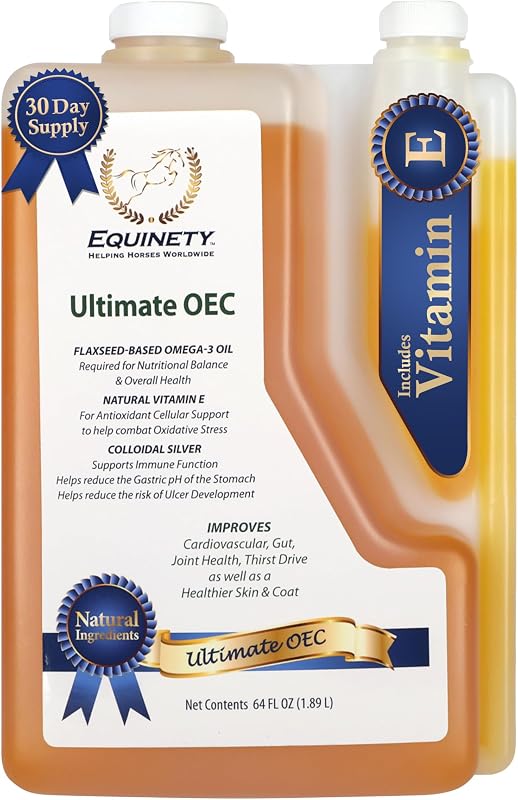 Equinety Ultimate OEC Horse Oil for Coat, Hoof & Joint Support, 64 fl. oz.