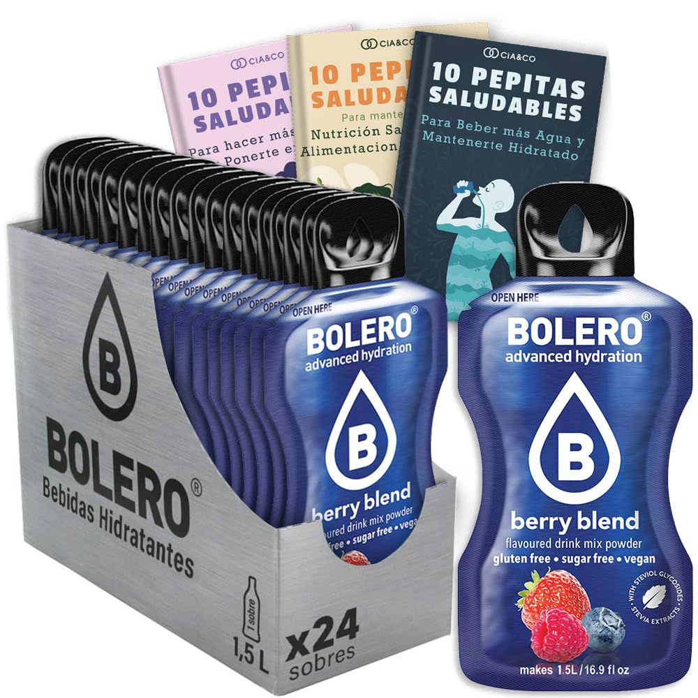 24 x Bebida Bolero COLA Hidratante Sin Azucar (24x9 grs) + 30 Pepitas Saludables para una vida más sana by Cia&Co — view 90