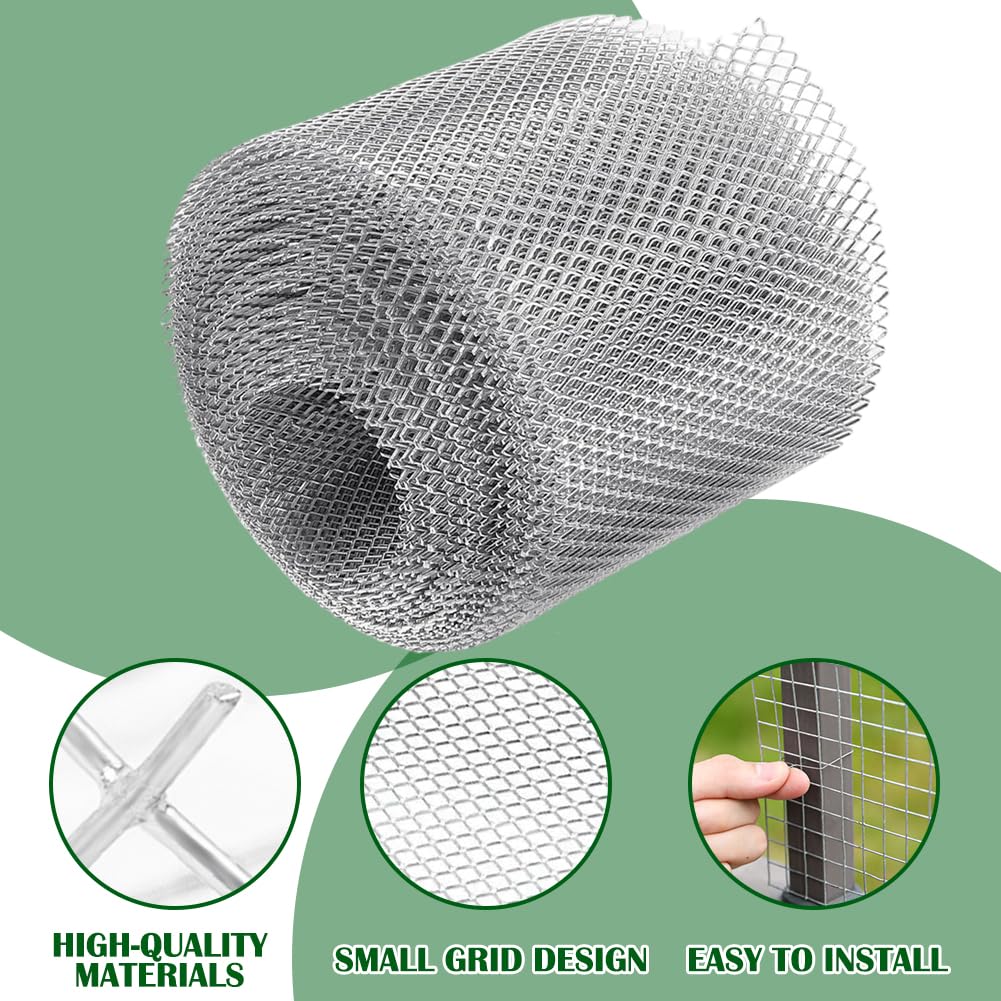 Ochrona rynny dachowej, ochrona przed liśćmi – 12,7 cm x 600 cm, kratka ochronna do rynien dachowych, aluminiowa kratka do rynny dachowej, do samodzielnego wykonania, ochrona rynny