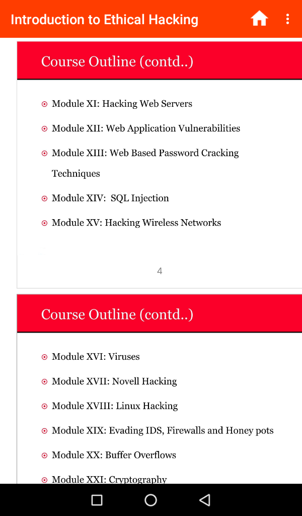 Module 1 - Introduction to Ethical Hacking - App on Amazon Appstore
