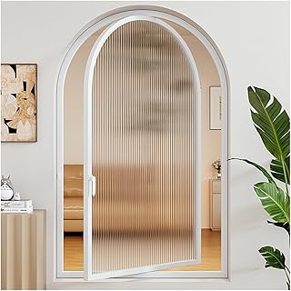 House Windows Customized Size Arch Metal Sash Rotatable Flush Mount Window Replacement Sliding Windows with Handles for Commercial Greenhouse and Restaurant(23.7x15.8in/60x40cm)