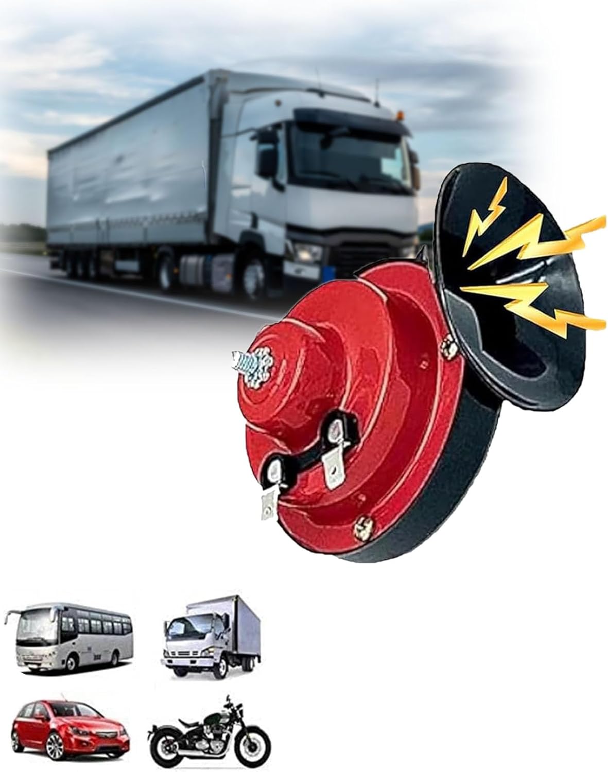 YOUBISON Brake Horn Prank Trailer Plug, 300db Car Horn