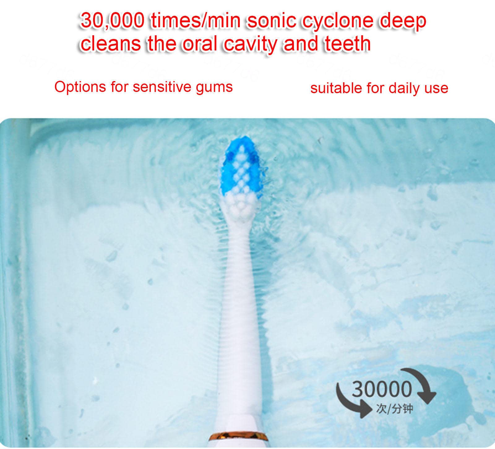 Spazzolini da Denti elettrici - Spazzolino da Denti Elettrico per Adulti e Bambini, American Dental Association accettato, Sonic da Viaggio Ricaricabile,A