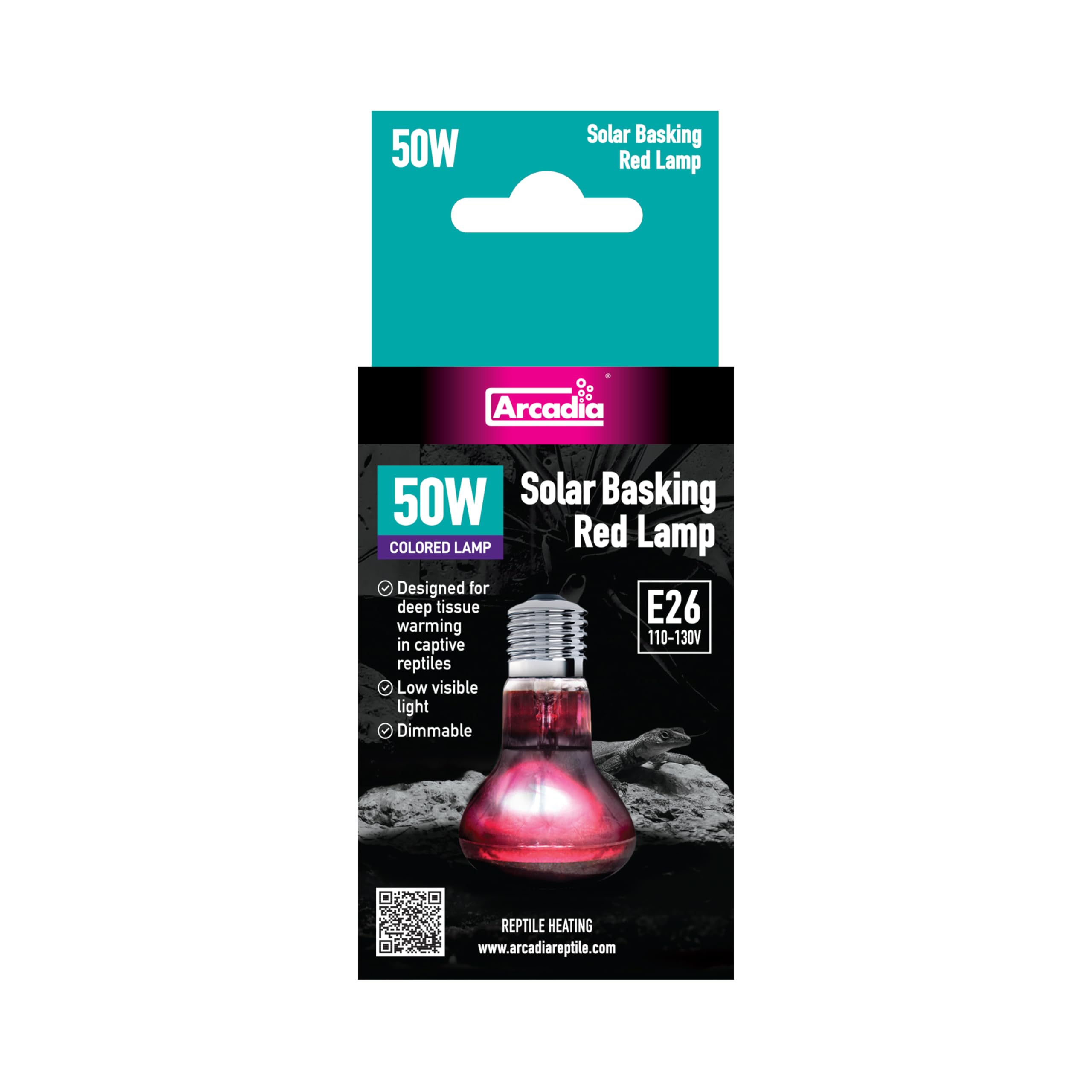 Arcadia Red Solar Basking Lamp-50 Watt