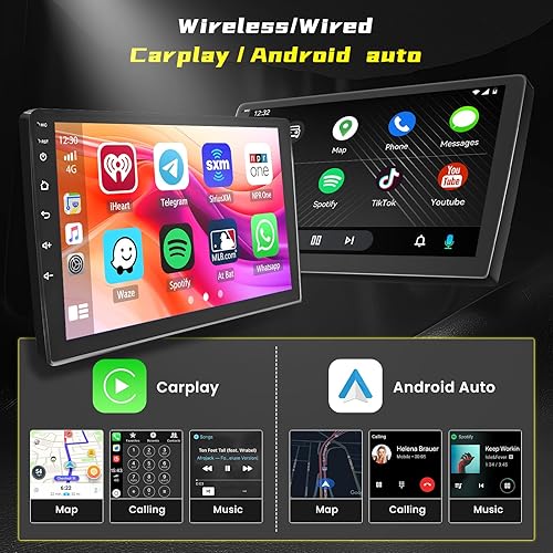 Miniatura 4 de [5G WiFi 2+64G] Hikity Android 15 Estéreo de coche para Jeep Chrysler 300C 2004-2011 CarPlay Android Auto, pantalla táctil de 9 pulgadas con enlace