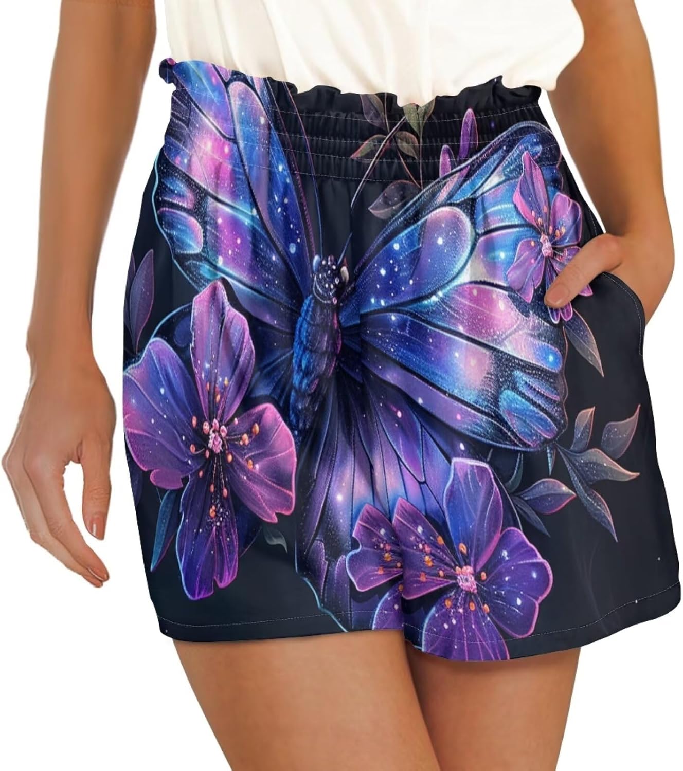 YEXIATODO Soft Comfy Activewear Lounge Shorts with Pockets for Women