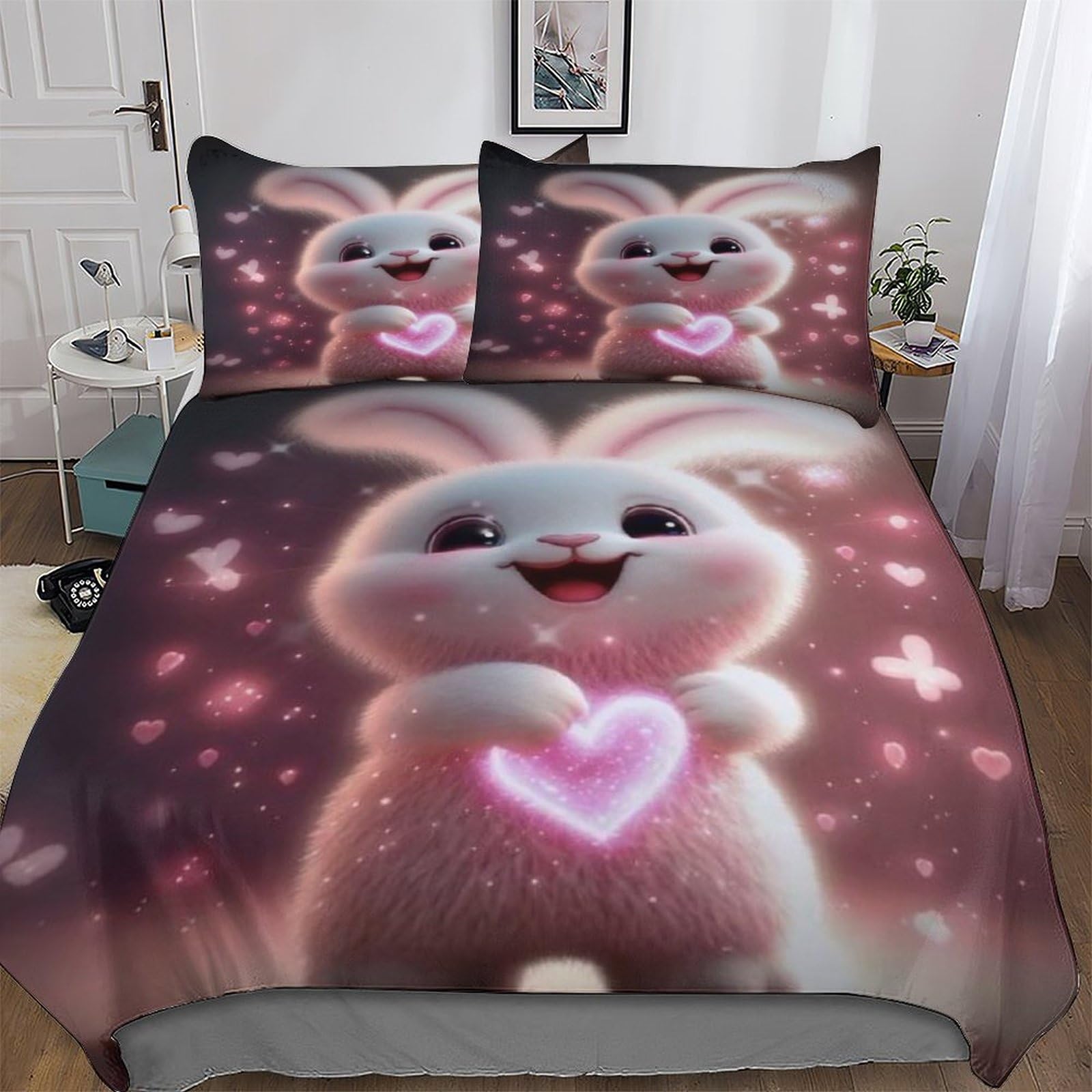 Housse de couette lapin pour lit King : créez un nid douillet et chaleureux dans votre chambre