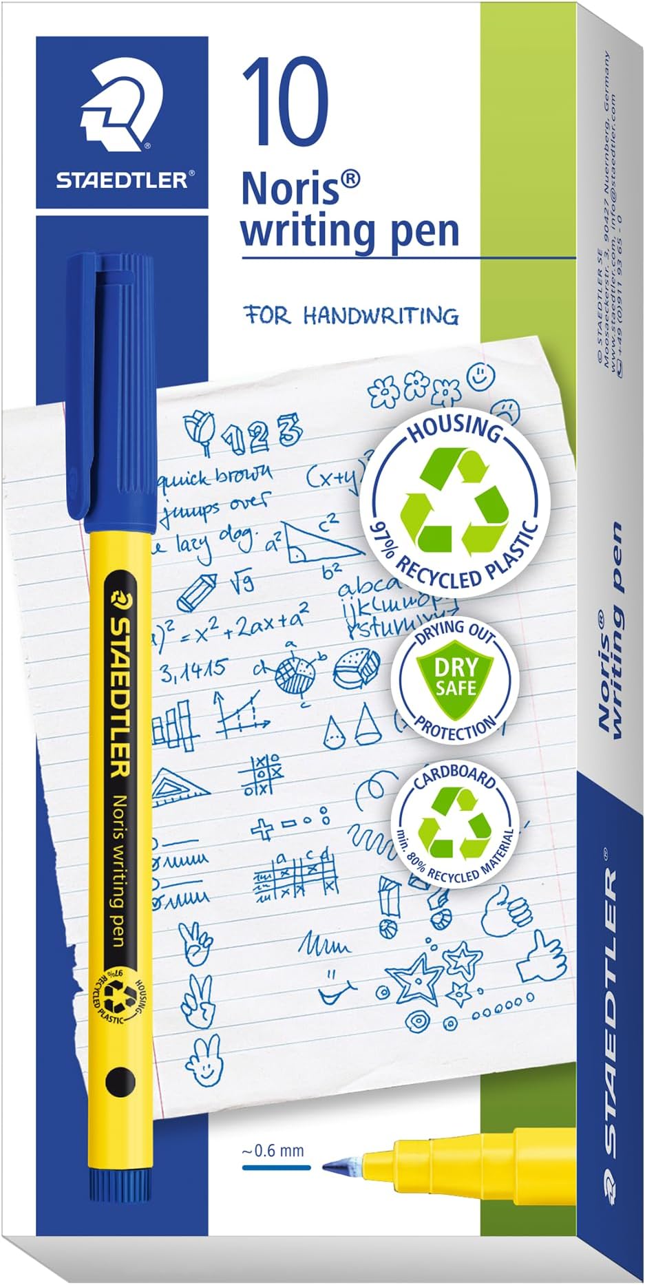 Fineliner Noris writing pen blue