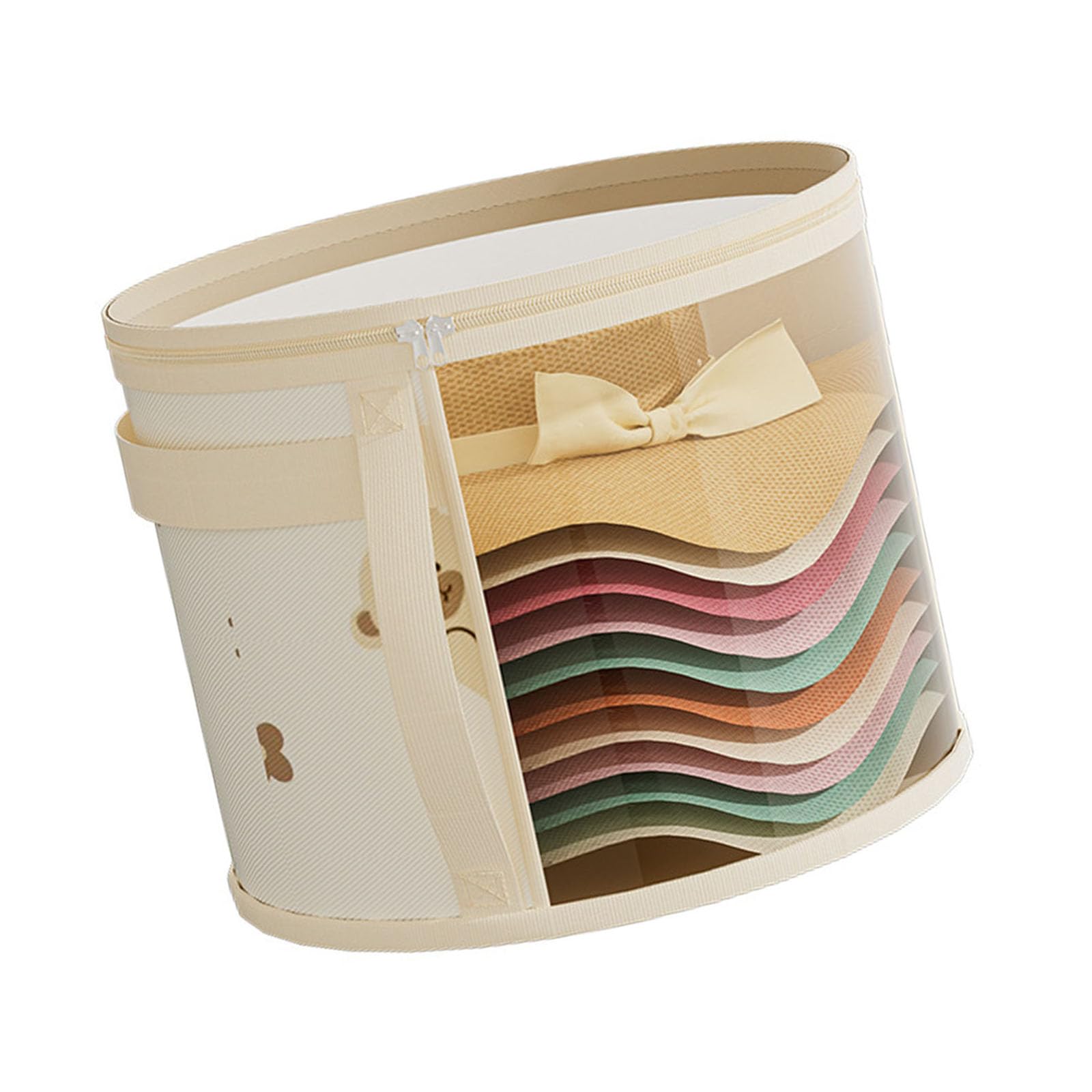 Kalttoy Space Saving Foldable Hat Storage Container Accessory for Baseball Caps Wide Brims Hats Travel Home Closet Organization Hat Storage Organizers