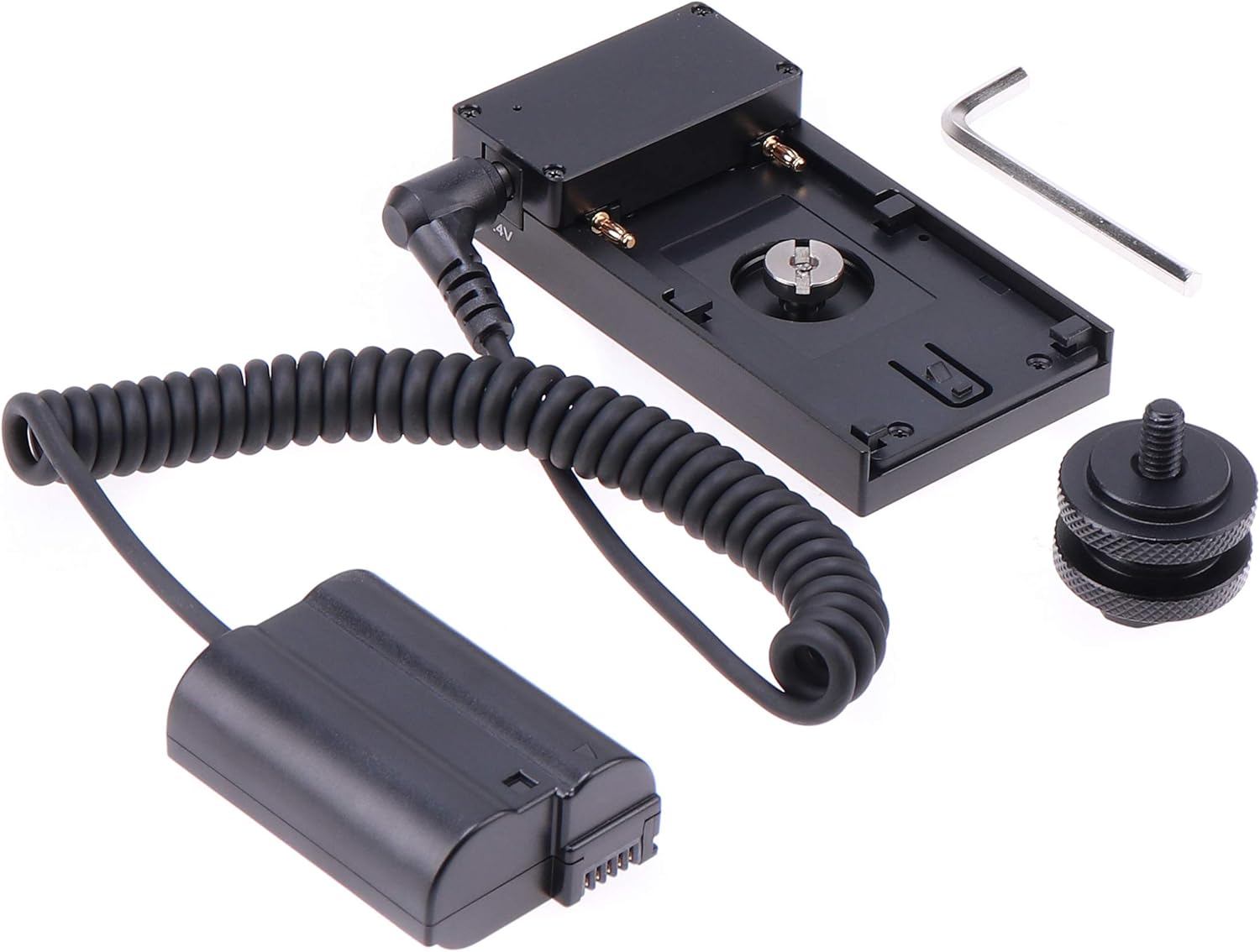 Fotga Power Adapter Cable for NP-F NP-F970 NP-F960 Plate + EN-EL15 EN-EL15a EN-EL15c Dummy Battery to Power Nikon D610 D810 D750 D810A D7500 D850 D800/D800E D600 D7100 Z5 Z6 Z7 II DSLR Camera