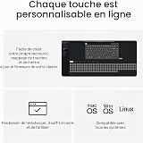 Keychron V1 Max Clavier Mécanique sans Fil, Disposition 75% QMK/Via programmable avec Hot-swappable Gateron Jupiter Banana Switch, Compatible avec Mac Windows Linux – Version Bouton (ANSI/US) - 10