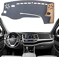 Vista 23 de KEYOOG Cubierta de Tablero Alfombrilla de Salpicadero Compatible con to-yota 4Runner 2009-2003 (para Conducción a la Izquierda), Alfombrilla