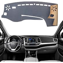 Dashboard Cover Dash Mat Fit for to-yota 4Runner 2009-2003 for Left Hand Drive,Car Dash Board Mat Anti-Glare Carpet,Non-Slip Pad Sunshield Protector Grey