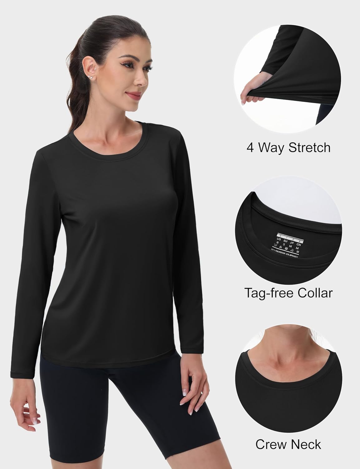 MAGCOMSEN SPF Shirts for Women Long Sleeve Quick Dry Lightweight T-Shirts Athletic Running Hiking Workout Tops - Image 4