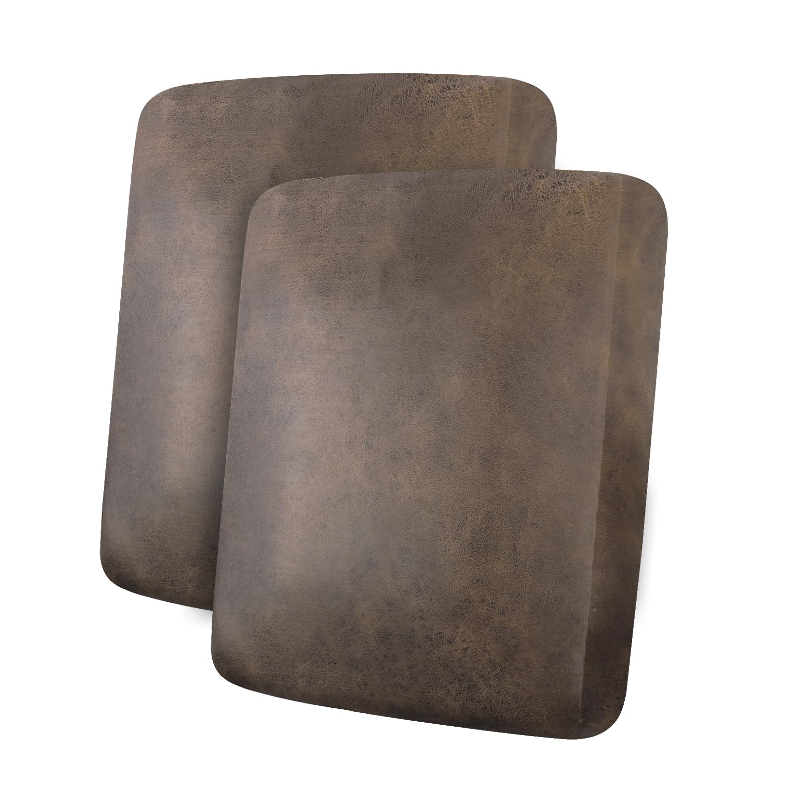 Leather Look Couch Cushion Covers Sofa Seat Slipcovers Sets Couches Furniture Protector for Sectional Armchair Loveseat Pets Kids Stretch Spandex Fabric (2 Cushion Sofa, Light Brown)